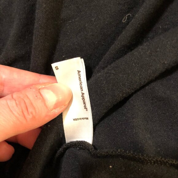 American Apparel Black Jumpsuit Plunging V-Neck Small - Picture 8 of 12